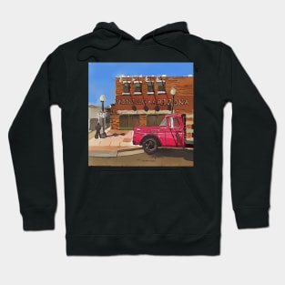 Corner in Winslow Arizona, Route 66, Eagles song Take it Easy Hoodie